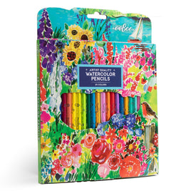 eeBoo Seaside Garden 24 Artist Quality Watercolor Pencils