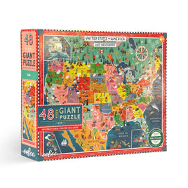 eeBoo United States And Neighbors 48 Piece Giant Jigsaw Puzzle
