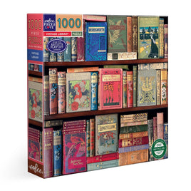 eeBoo Vintage Library 1000 Piece Jigsaw Puzzle