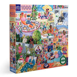 eeBoo Women Reading 1000 Piece Jigsaw Puzzle