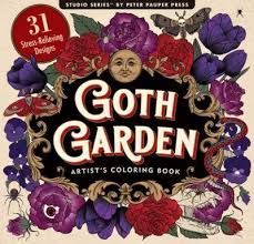 Peter Pauper Goth Garden Coloring Book