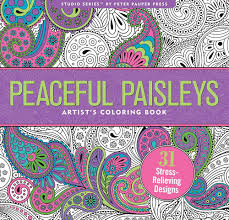 Peter Pauper Peaceful Paisleys Coloring Book