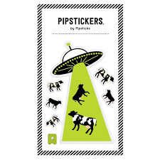 Pipsticks Big Puffy Udder Space Stickers Set
