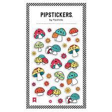 Pipsticks Puffy Fancy Mushrooms Stickers Set