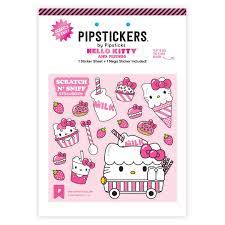 Pipsticks Scratch N' Sniff Hello Kitty Milk Stickers Set