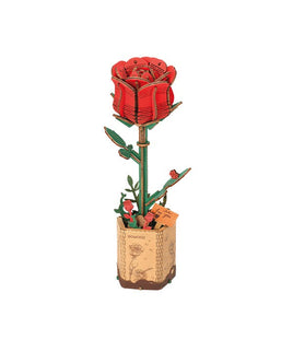 Robotime Rowood Red Rose Wooden Bloom Craft