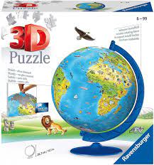 Ravensburger Children's World Globe 3D 187 Piece Puzzle