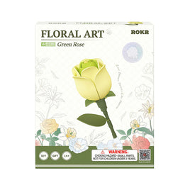 Robotime ROKR Floral Art Green Rose Building Set