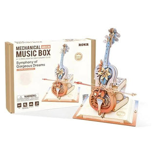 Robotime Rokr Mechanical Music Box Gorgeous Dreams Cello Building Set