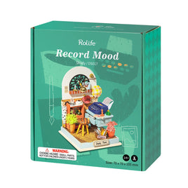 Robotime Rolife Miniature House Record Mood Study Building Set
