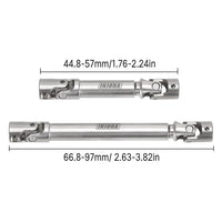 INJORA Steel Front Rear Center Drive Shafts for Axial SCX24 Gladiator Power Wagon INJSCX24-74SR