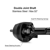INJORA +4.5mm Planet Axles with Double Joint Shafts for 1/30 SCX30 INJSCX30-34BKFR