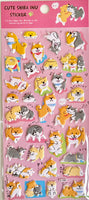 Shiba Inu Puffy Stickers