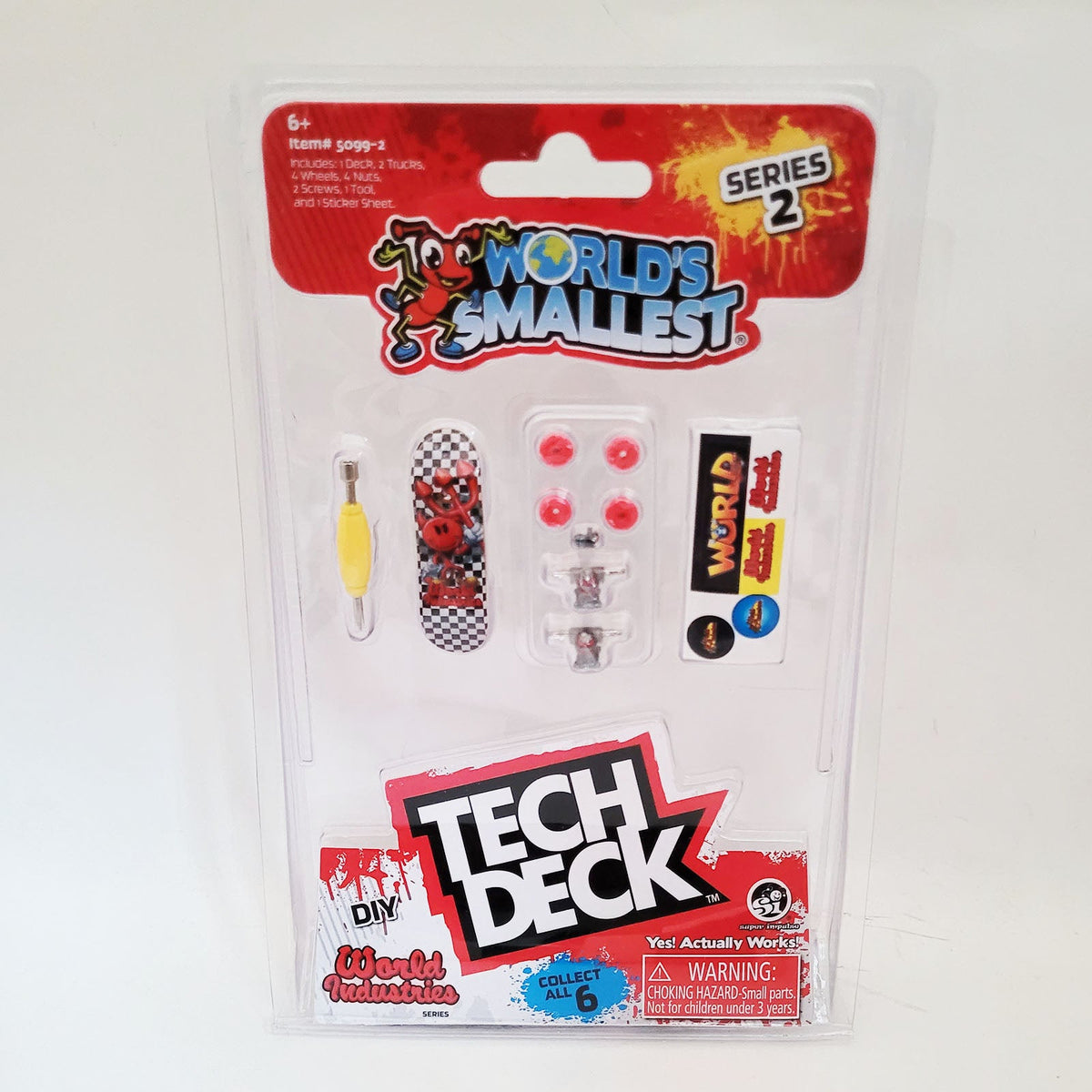 Super Impulse World's Smallest Series 2 Red Devil Tech Deck| Eugene Toy ...
