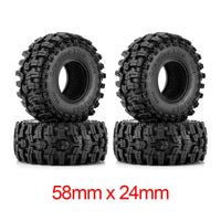 INJORA 1.0" Swamp Stomper Tires (58mm) (T1015) (4) INJYQT-1015
