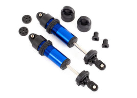 Traxxas - GT-Maxx Aluminum (Blue-Anodized) Shocks (Fully Assembled w/o Springs) (2)