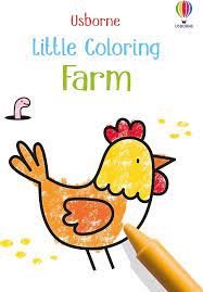 Usborne Little Coloring Farm Book