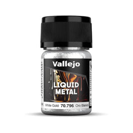 Vallejo Liquid Gold Alcohol Base White Gold 35ml
