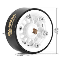 INJORA 0.7" D19 Deep Dish Brass Wheels for 1/30 SCX30 (W7015) INJW7015
