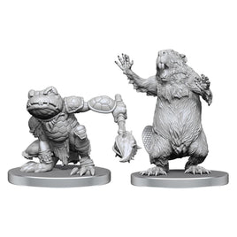 WizKids Pathfinder Battles Deep Cuts Boggard Scout And Castoroides Miniature