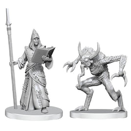WizKids Pathfinder Battles Deep Cuts Vloriak Despoiler Demon And Demonologist Miniature Set