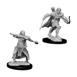 Wizkids Pathfinder Battles Deep Cuts Unpainted Male Half-Elf Ranger Figure Set