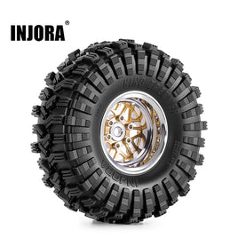INJORA 1.0" 62*22mm -4.4mm Offset Wheel Set for Micro Crawlers (4) INJYQW-MW1014SR-1014