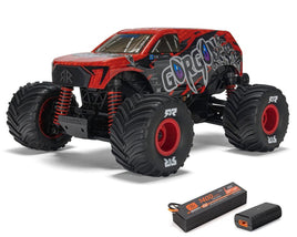 1/16 Gorgon Grom 4X4 RTR Brushed Monster Truck Red (Smart USB) ARA2130T2