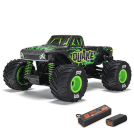 1/16 Quake Grom 4x4 RTR Brushed Monster Truck Green (Smart USB) ARA2137T2