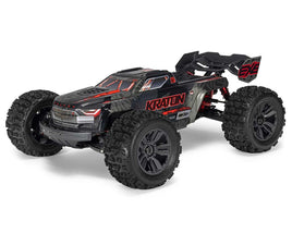 Arrma - 1/8 KRATON 4X4 6S EXB BLX BRUSHLESS V6 SPEED TRUCK RTR, BLACK ARA8708V6T1