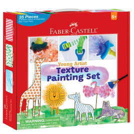 Young Artist Texture Painting Set with Zipper Tote 12 Pieces