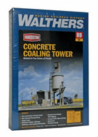 Concrete Coaling Tower -- Kit - Tower & Shed: 6-3/8 x 4-1/8 x 11" 10.5 x 16.2 x 27.9cm
