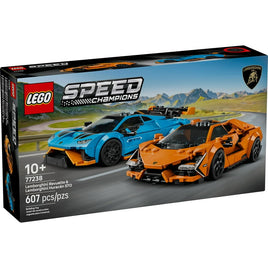 LEGO Speed Champions Lamborghini Revuelto And Lamborghini Huracán STO Building Set 77238