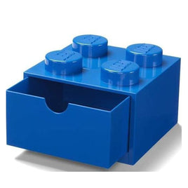 Room Copenhagen LEGO Bright Blue 4-Knobs Storage Brick