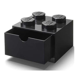 Room Copenhagen LEGO Black 4-Knobs Storage Brick