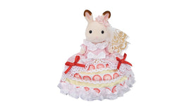 Calico Critters Freya's Birthday Celebration Strawberry Cake Dress Figure