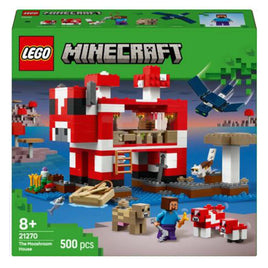 LEGO Minecraft The Mooshroom House Building Set 21270