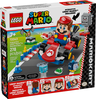 LEGO Super Mario Interactive LEGO Mario And Standard Kart Building Set 10441