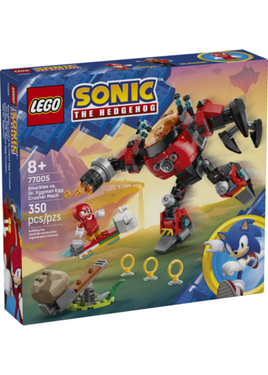 LEGO Knuckles VS Dr Eggman Egg Crusher Mech Building Set 77005