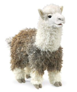 Folkmanis Alpaca Puppet Plush Figure