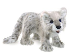 Folkmanis Snow Leopard Cub 15 Inch Plush Puppet