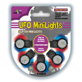 UFO LED Mini Lights 5-piece: Red/Blue