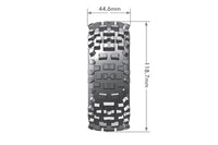 Louise - B-Ulldoze 1/8 Off-Road Buggy Tires, 17mm Hex, Mounted on Black Spoke Rim, Soft, Front/Rear (2)