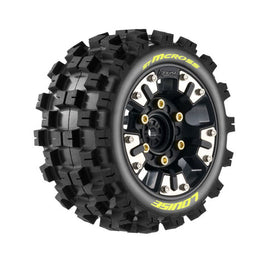 Louise - ST- Macross Soft/Removable Hex Rim 0"&1/2" Offset 12mm Mounted Traxxas Mini Maxx/XRT Truck Tire LOULT3390sm