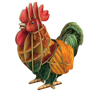 Makebug Voices Of Nature Rooster 3D Kraft Paper Puzzle