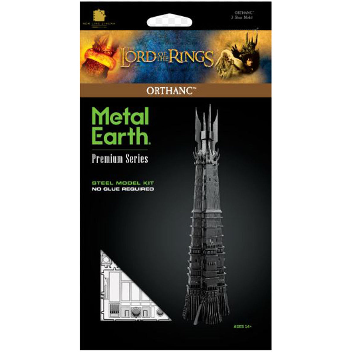 Metal Earth Iconx Lord Of The Rings Tower Orthanc Steel Model Kit ...