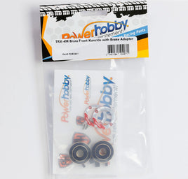 Power Hobby Brass Front Knuckle with Brake Adapter, For Traxxas TRX-4M PHB5641
