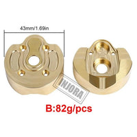 INJORA 2PCS Brass Portal Steering Knuckle Cap Housing for SCX10 III Capra 1.9 INJCRAW18314
