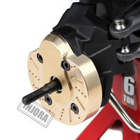 INJORA 2PCS Brass Portal Steering Knuckle Cap Housing for SCX10 III Capra 1.9 INJCRAW18314