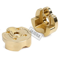 INJORA 2PCS Brass Portal Steering Knuckle Cap Housing for SCX10 III Capra 1.9 INJCRAW18314